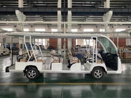 11 Seats Electric Shuttle Bus With Four Wheels Hydraulic Braking System